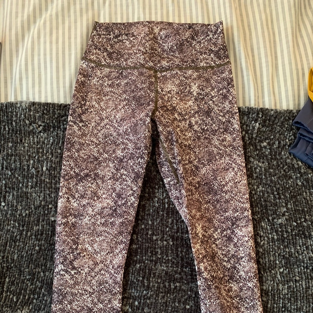 Fabletics snake print high waisted power hold